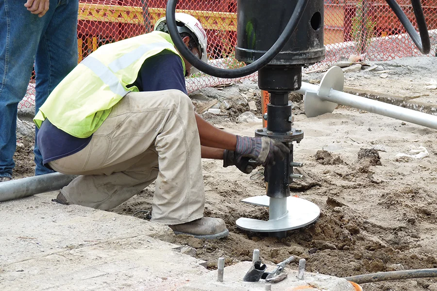 Helical Pier Installation in Independence, KS